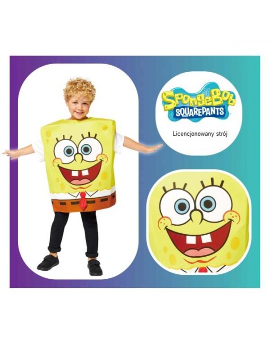 1Strój Sponge Bob 104-128 9909153 Spongebob Kanciastoporty 3-7 lat