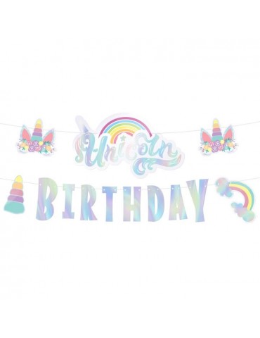 1Baner Urodzinowy Jednorożec 512460 250 cm