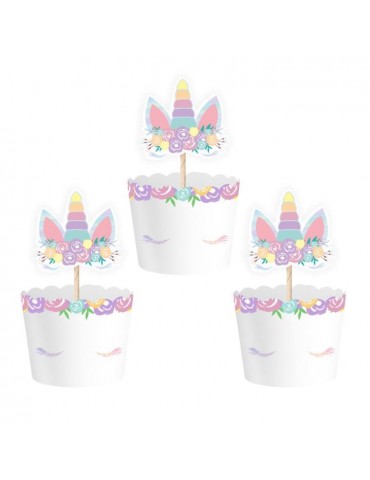 1Papilotki do babeczek Jednorożec 512333 6 sztuk