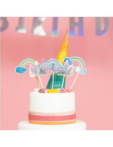 1Topery do Ciastek Jednorożec 512331 5 sztuk