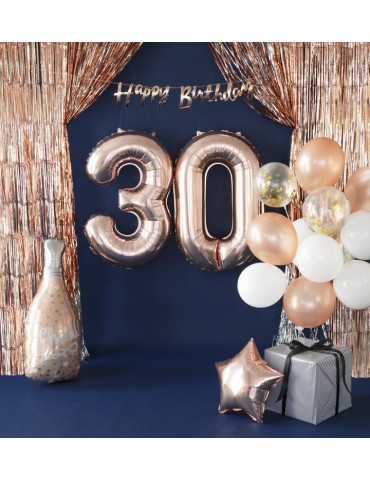 Kurtyna Dekoracyjna Różowa 511147 Różowe Szampańskie Złoto 100x200 cm Rose Gold