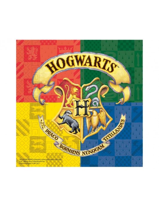 1Serwetki uordzinowe Harry Potter 93366 Hogwart 20szt. 33x33cm