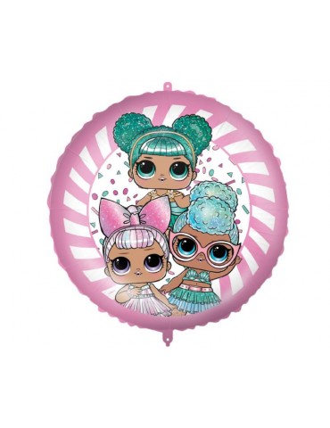 1Balon Lol Gliterrati Surprise 92978 18cali 46cm foliowy na hel lub powietrze