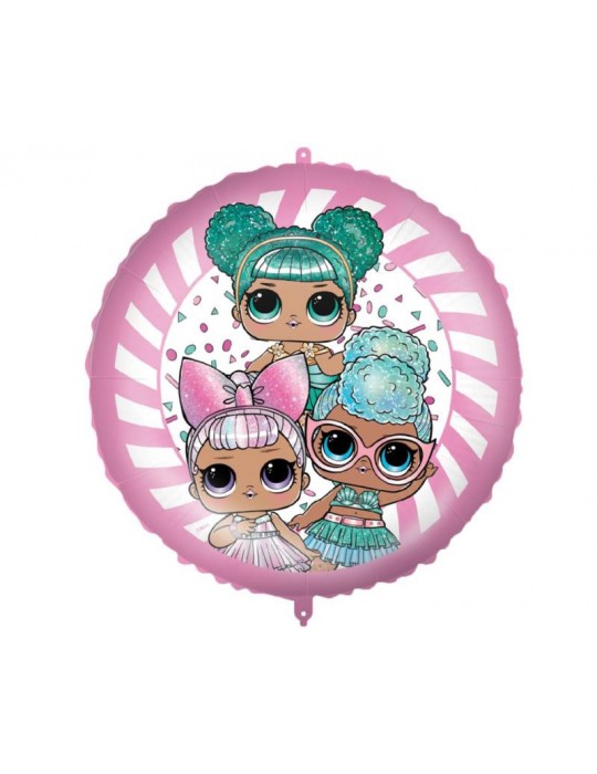 1Balon Lol Gliterrati Surprise 92978 18cali 46cm foliowy na hel lub powietrze