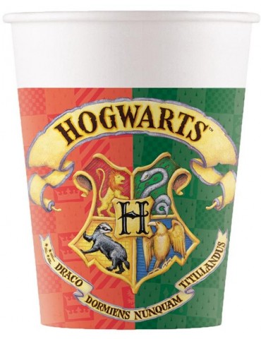 1Kubeczki urodzinowe Harry Potter 93506 Hogwart 8szt.