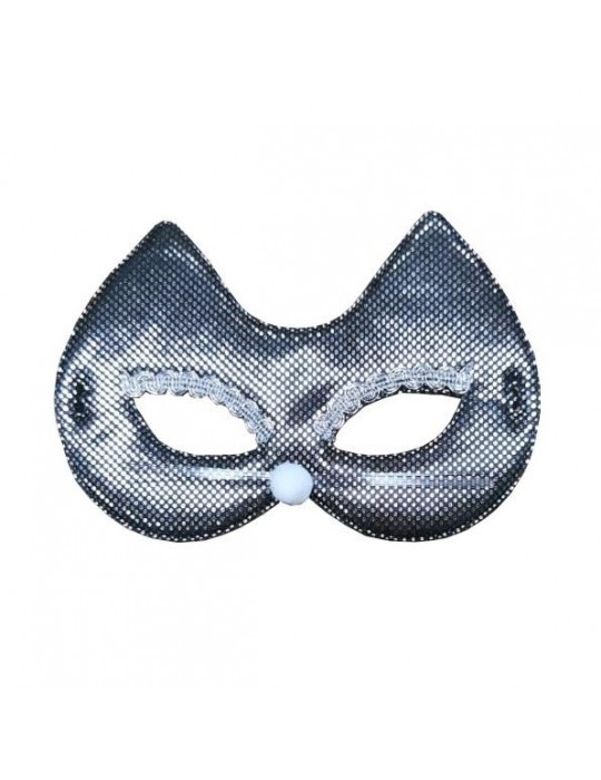 1Maska Kot Kotek Czarno-Srebrna TC53158