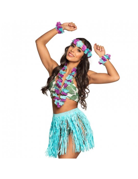 Zestaw Hawajski Kalia NIEBIESKI 52426N