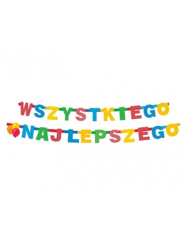 1Girlanda Wszystkiego Najlepszego GSWN 230CM