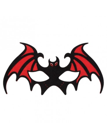 1Maska Nietoperz CZERWONA 97522C Halloween