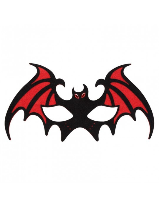 1Maska Nietoperz CZERWONA 97522C Halloween