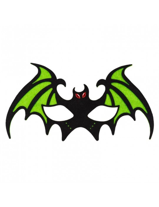 1Maska Nietoperz ZIELONA 97522Z Halloween