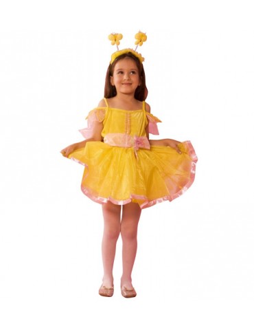 1Strój Motylek Żółty ST21Z 122/128 Sukienka