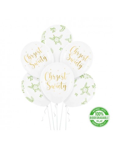 1Balony Chrzest Święty 6szt. 127759 Chrzciny