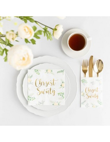 1Serwetki na Sztućce Chrzest 127858 Święty Chrzciny 16szt.