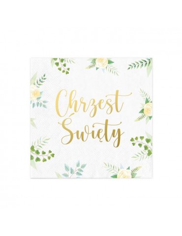 1Serwetki Chrzest Święty 127735 Chrzciny 33 x 33 cm 10szt