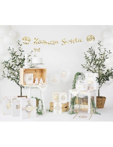 1Banner Komunia Święta IHS 150cm 127483