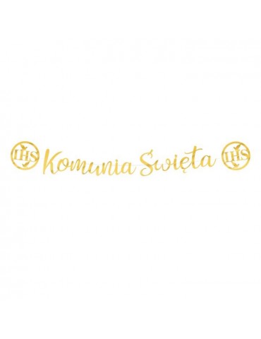 1Banner Komunia Święta IHS 150cm 127483