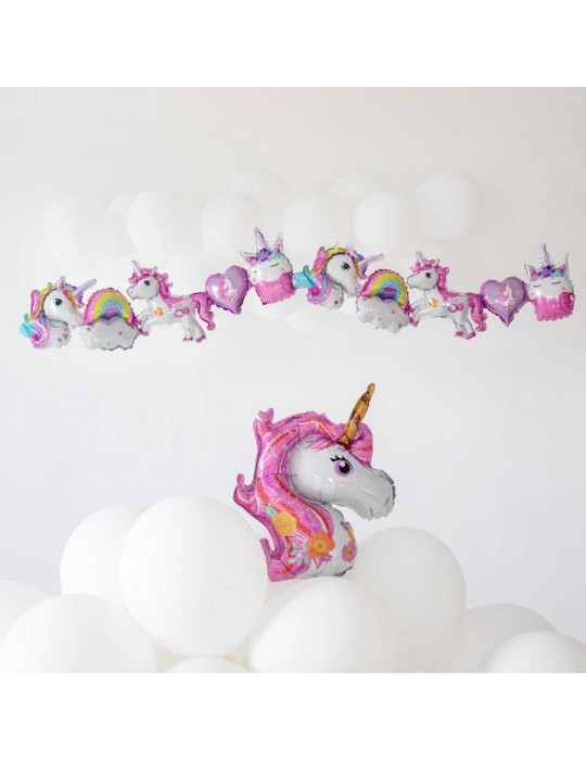 1Girlanda Balonowa Jednorożec 127902 206cm x 34cm