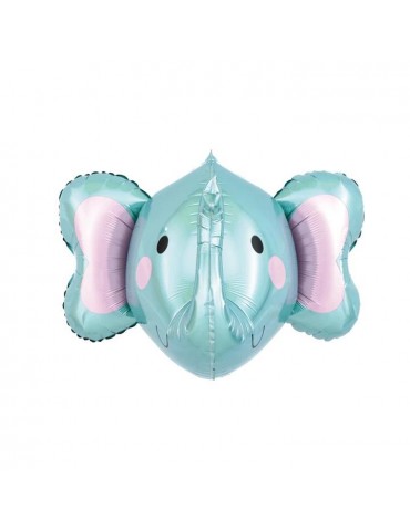1Balon Foliowy Słoń Trójwymiarowy 128183 Słonik,Dżungla,Safari,ZOO 59cm x 51cm