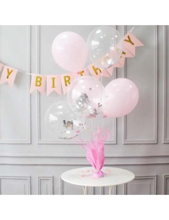1Ciężarek do Balonów z Patykami 511267 Różowy Obciążnik dekoracja balonowa na stół bukiet