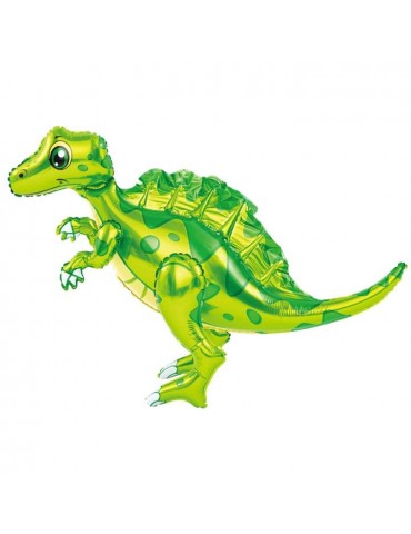 1Balon Foliowy Dinozaur Spinozaur 460376  Zielony 3D 75cm x 60cm Stojący