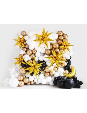 1Balon foliowy Gwiazda 3D, 70cm, złoty