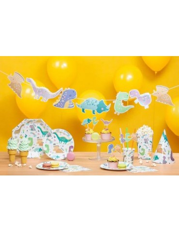 1Kubeczki urodzinowe dinozaury 510812 imprezowe party 6szt 220ml