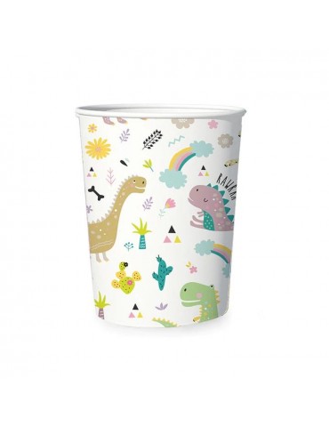 1Kubeczki urodzinowe dinozaury 510812 imprezowe party 6szt 220ml