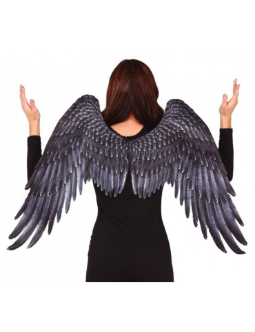 1Skrzydła Anioła Srebrno-Szare 18903BZ Demon Upadły anioł Diabeł Halloween