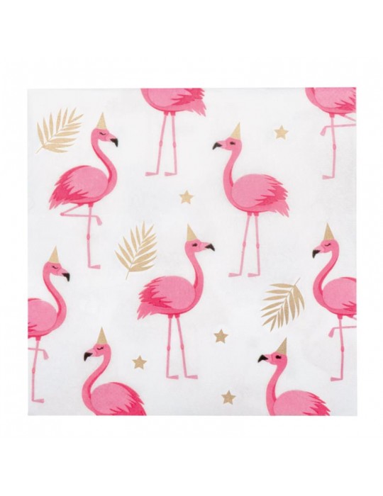 1Serwetki Flamingi hawajskie 52498