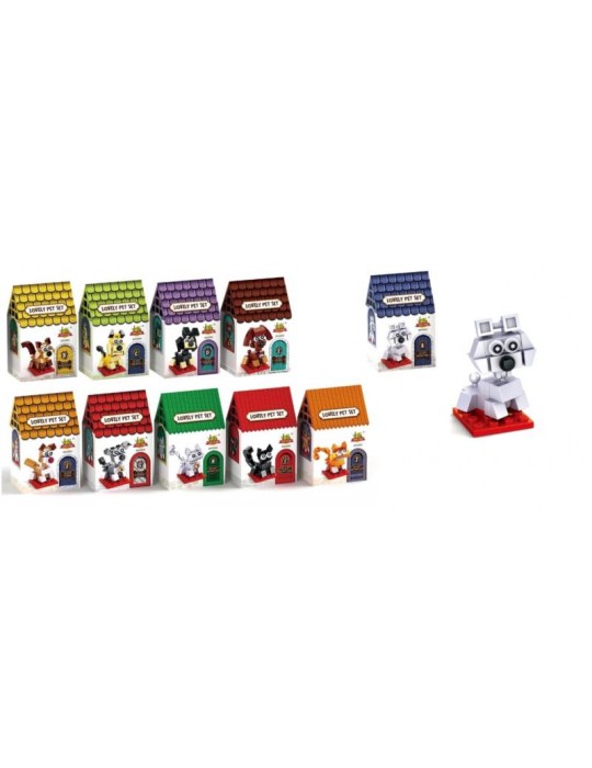 1Klocki Zwierzęta Pies Bichon KLOA Domowe pupile