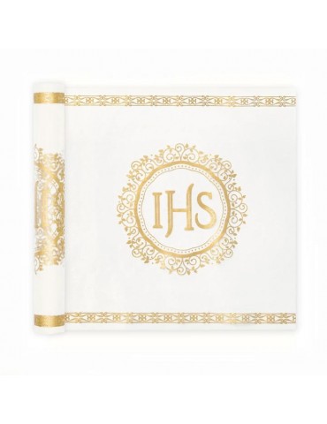 1Bieżnik Komunia Święta IHS 127568 Obrus na stół 5mx30cm