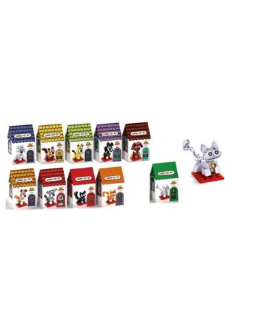 1Klocki Zwierzęta Kot Biały KLOH Domowe pupile