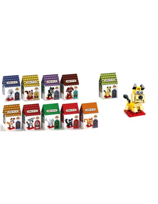 Klocki Zwierzęta Pies Bulldog KLOC Domowe pupile