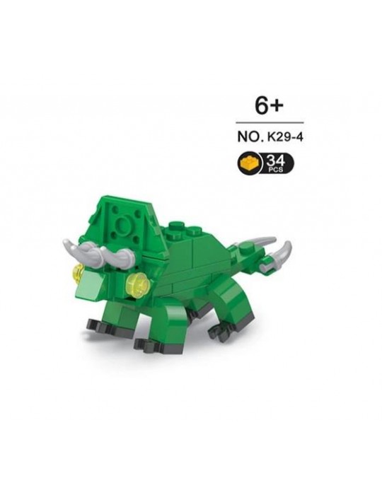Klocki Dinozaury Triceratops K29A-4 w jajku