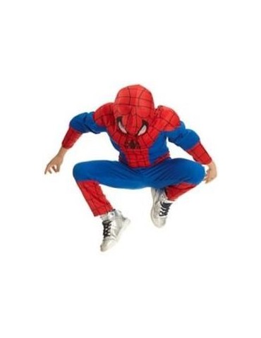 1Strój Pająk z mięsniami 122/128 OS108 Człowiek Spider