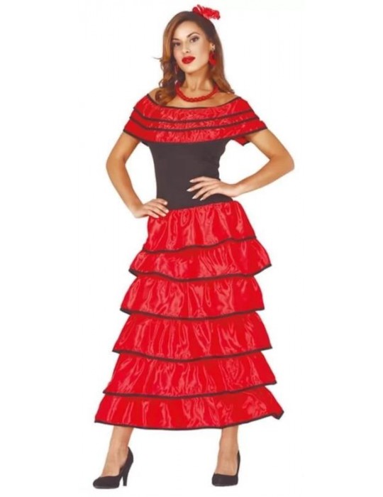 1Ad Strój Tancerka Flamenco L 86561BZ Hiszpanka Carmen