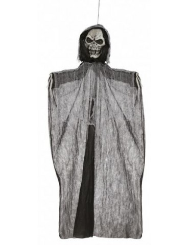 1Dekoracja Wisząca Szkielet 26536BZ 195cm światło dźwięk Halloween Andrzejki Zombie Party