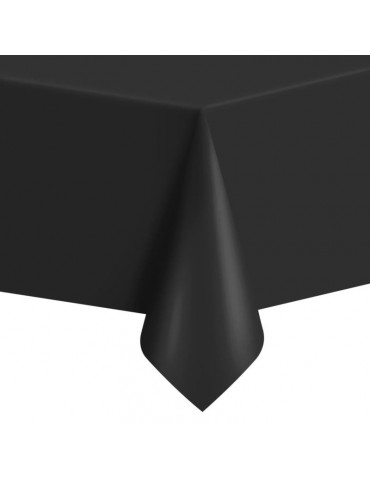 1Obrus Czarny Foliowy 512321 Plastikowy foliowy urodziny przyjęcia eventy 137 cm x 274 cm
