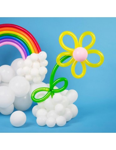 1Balony rurki do modelowania 400801 makaroniki mix kolor 10szt urodziny przyjęcia