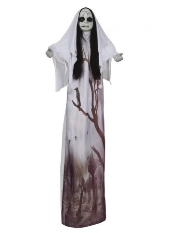 1Dekoracja Wisząca Zjawa 100cm 26514BZ Lalka Cmentarna Świecąca 100cm Halloween