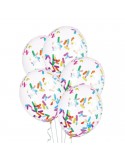 1Balony z konfetti kolorowym 5szt 400884 12 cali urodziny przyjęcia party imprezy
