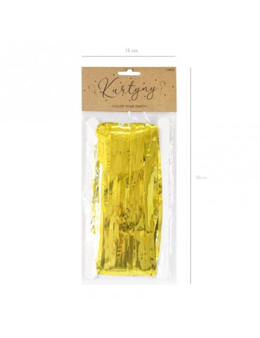 1Kurtyna Dekoracyjna Złota 511145 100x200 cm urodziny przyjecia ślub panieński jubileusz