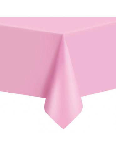 1Obrus Różowy Foliowy 510246 Plastikowy foliowy urodziny przyjęcia eventy 137 cm x 274 cm