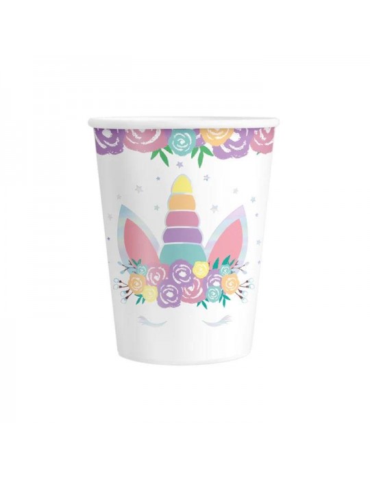 1Kubeczki jednorażec 6szt 512326 papierowy jednorazowe 220ml wieczór panieński urodziny eventy przyjęcia party