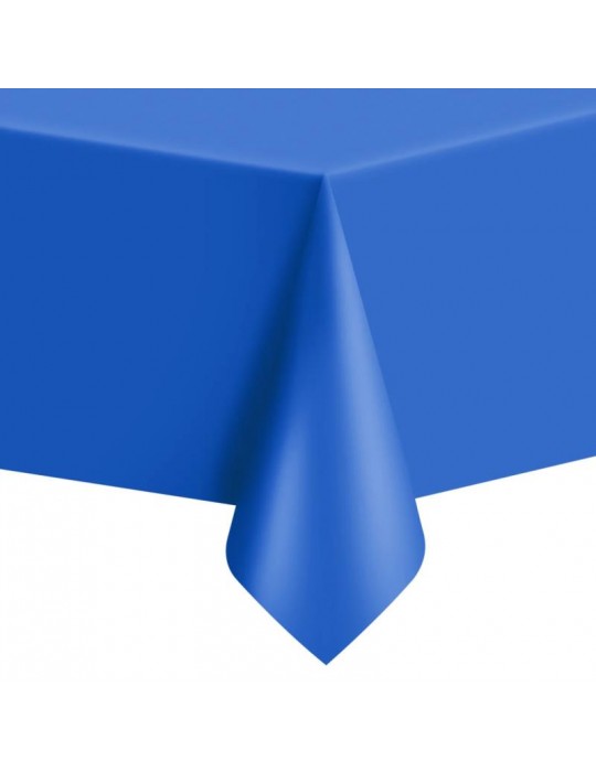 1Obrus Niebieski Foliowy 512317 Plastikowy foliowy urodziny przyjęcia eventy 137 cm x 274 cm
