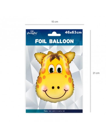 1Balon foliowy Żyrafa 46x63cm 460202 urodziny przyjęcia na hel