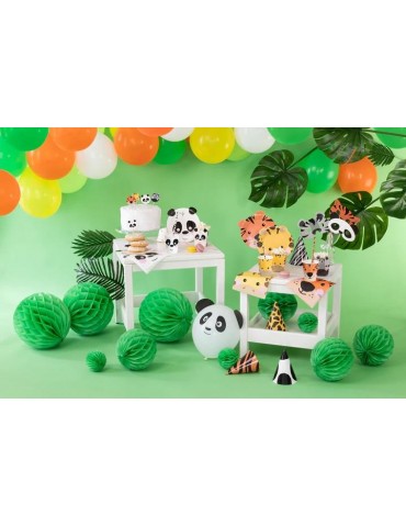 1Pudełko na popcorn zwierzątka 512562 4sztuki dekoracja stołu przyjęcie urodziny zwierzęta dzikie safari