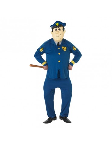 Ad Strój Policjanta Flinston 880501 L + maska Oficer Fred Flinstonowie Hanna Barbera bajka