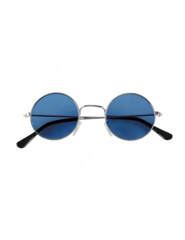 1Okulary lenonki NIEBIESKIE LUX 02592 hipisa lata 70-te dzieci kwiaty